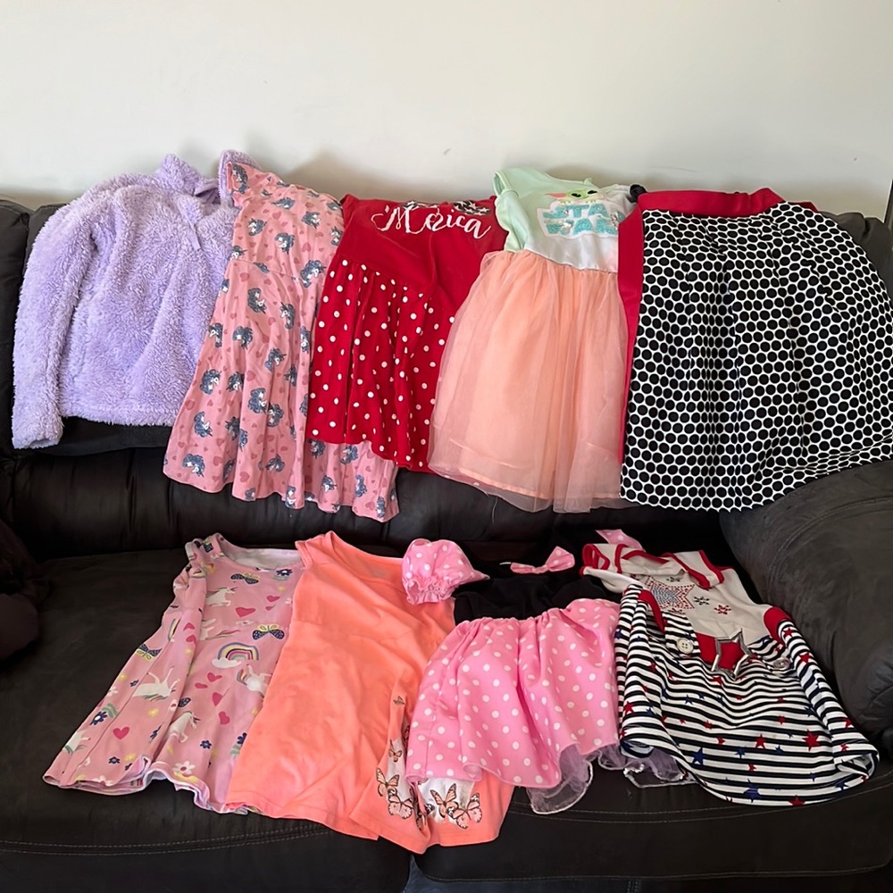 Lot of girls dresses 6-6x